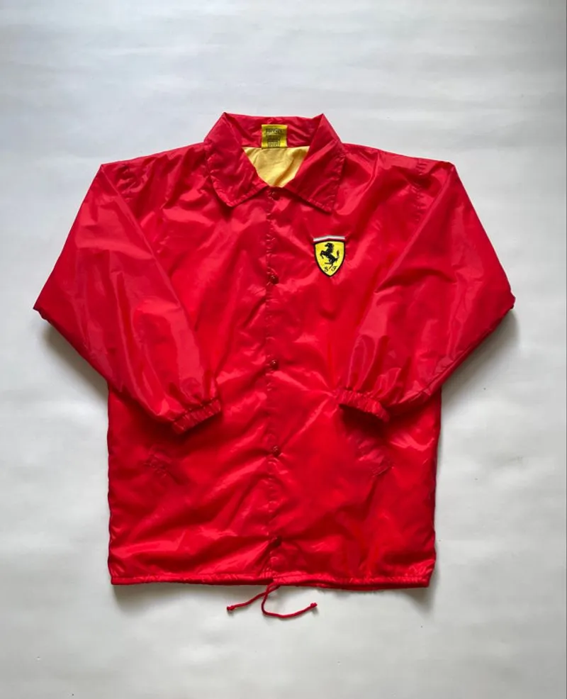 Vintage Ferrari Coach Jacket Red – Made in England Late 80s  photo 1