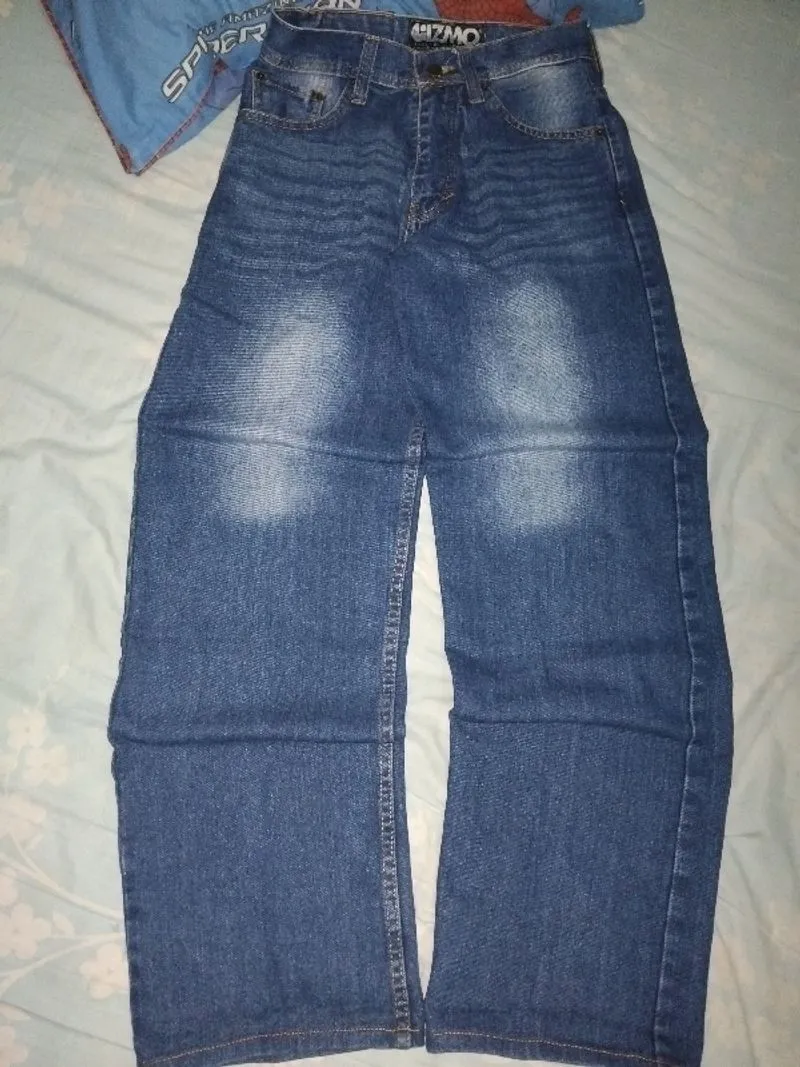 blue baggy jeans photo 1