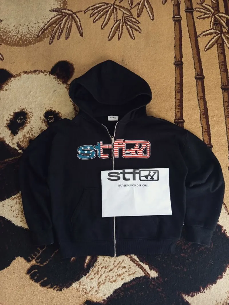 hoodie zipper satisfaction 320 gsm photo 1