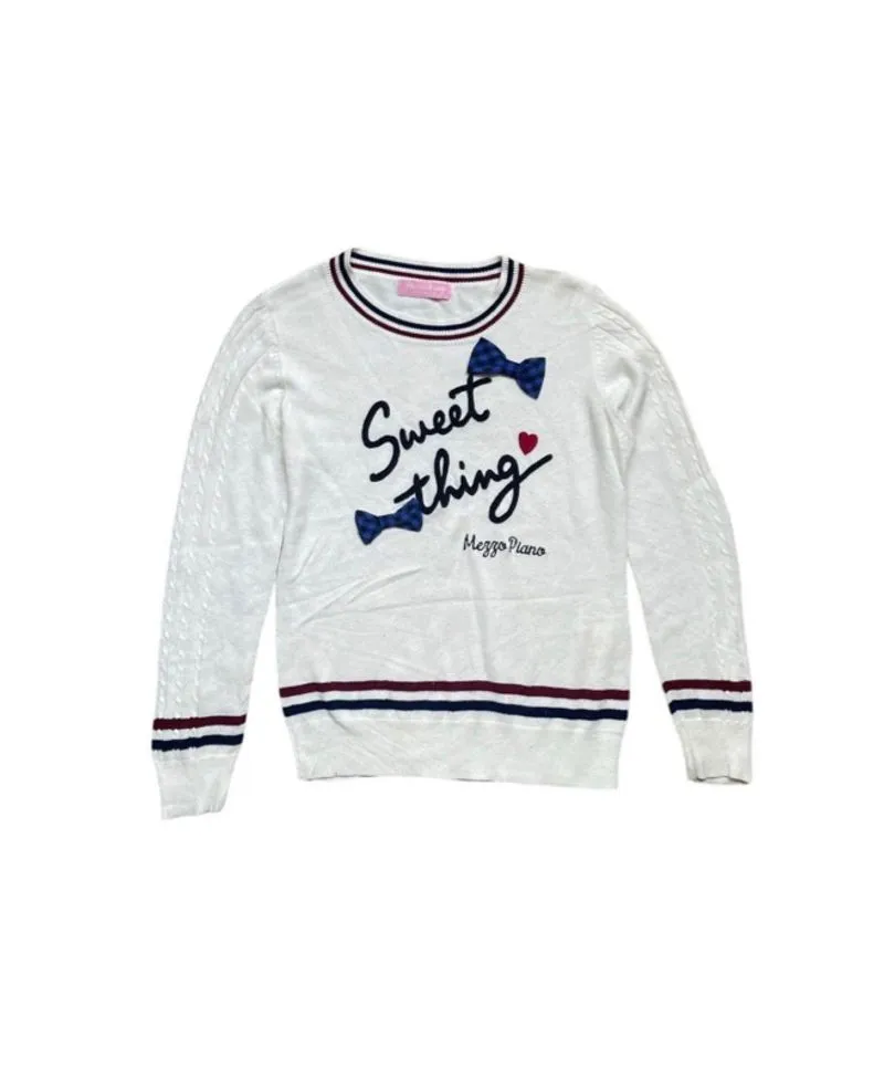 Mezzo Piano Sweet Thing Y2K Knitwear Crewneck Cute photo 1