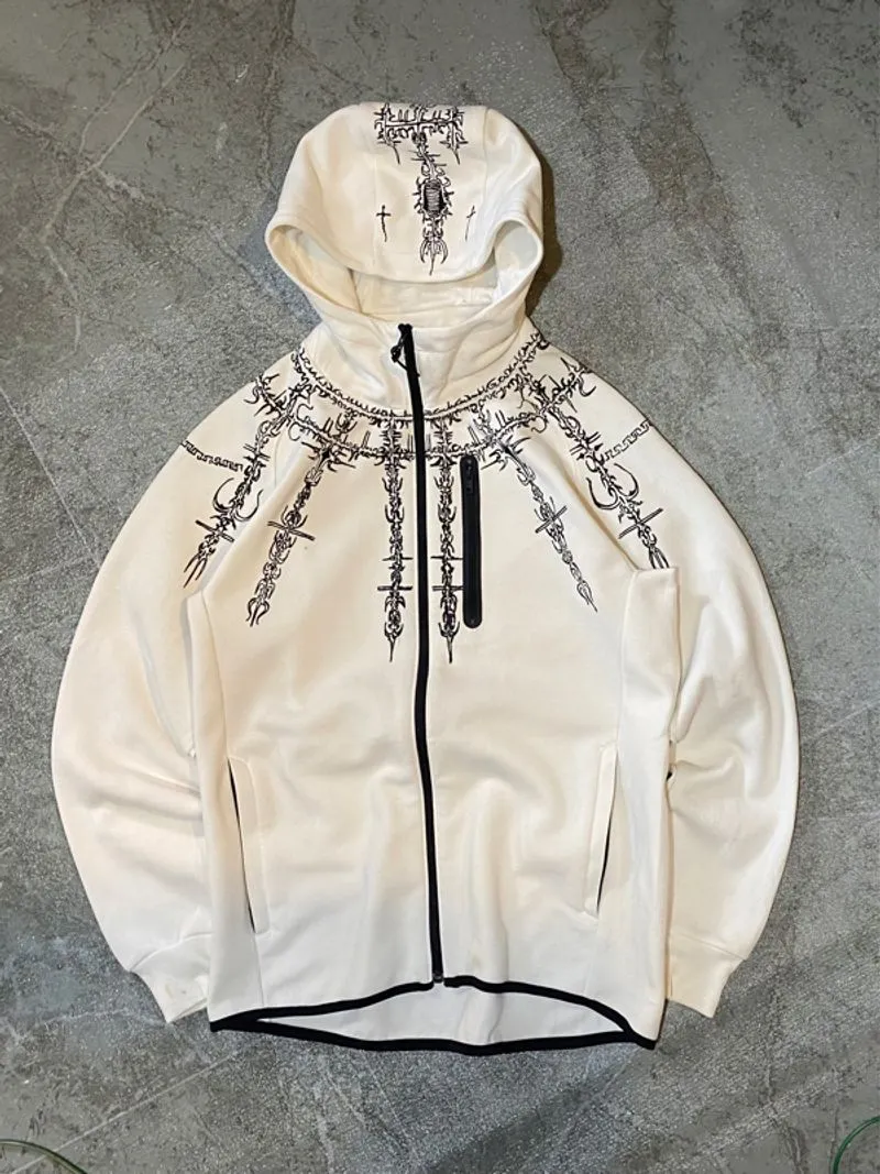 Uniqlo Streetwear Reworked Hoody Pria white photo 1