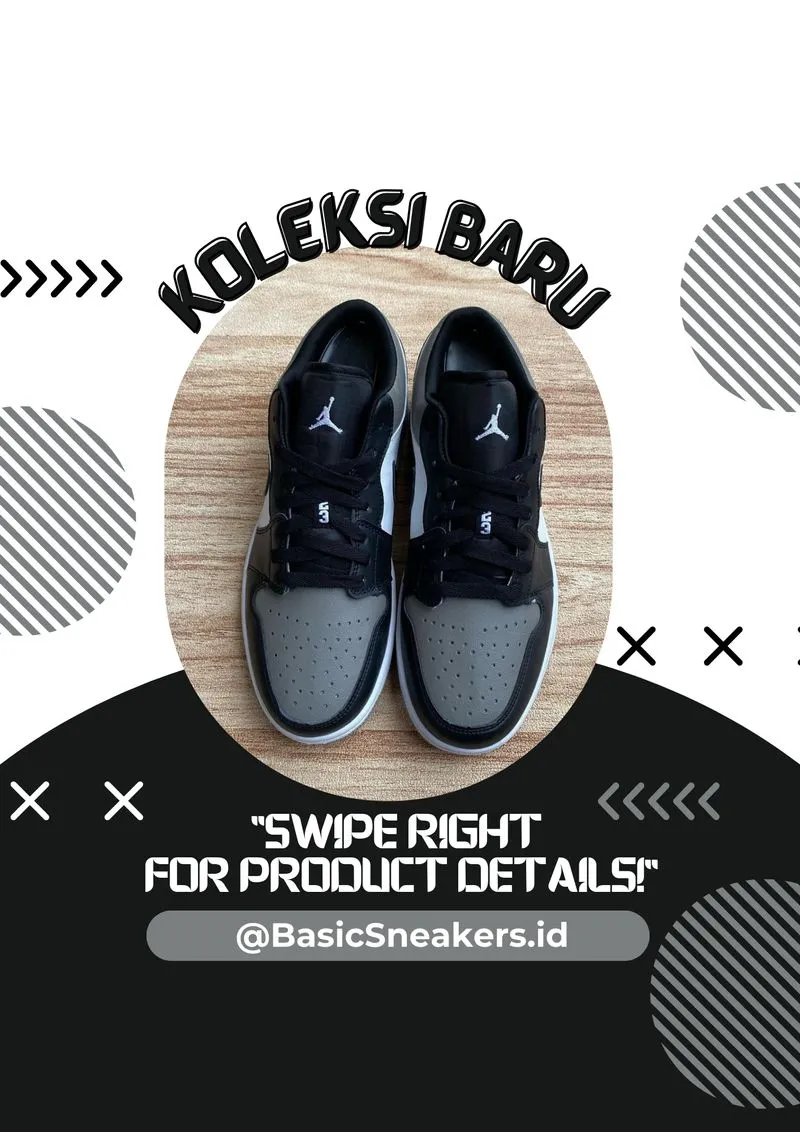 Nike Sportswear Casual Sneakers Pria black gray photo 1