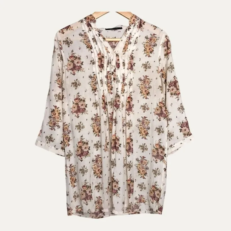 Kemeja Tunik Motif Floral Bunga Brand Uptown Girl photo 1