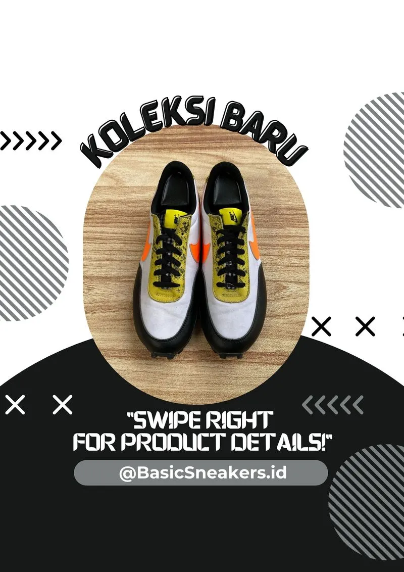 Nike Sportswear Casual Sneakers Pria white orange photo 1