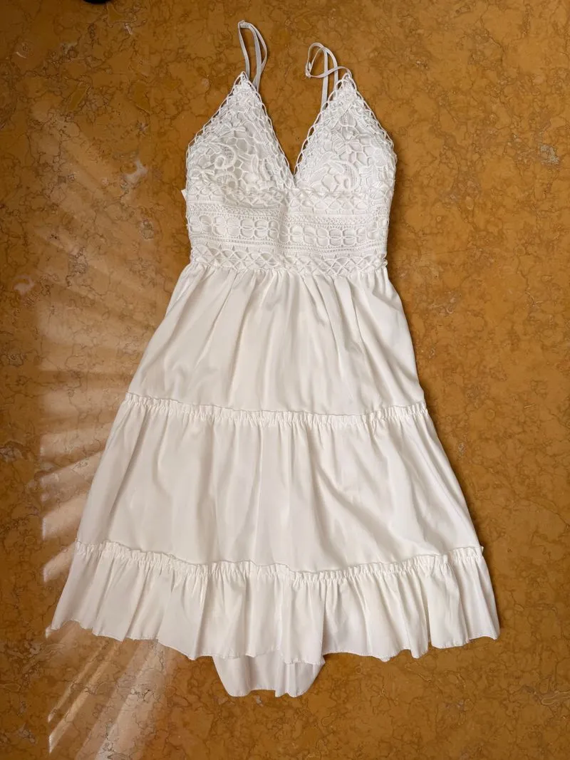 Dress boho putih photo 1