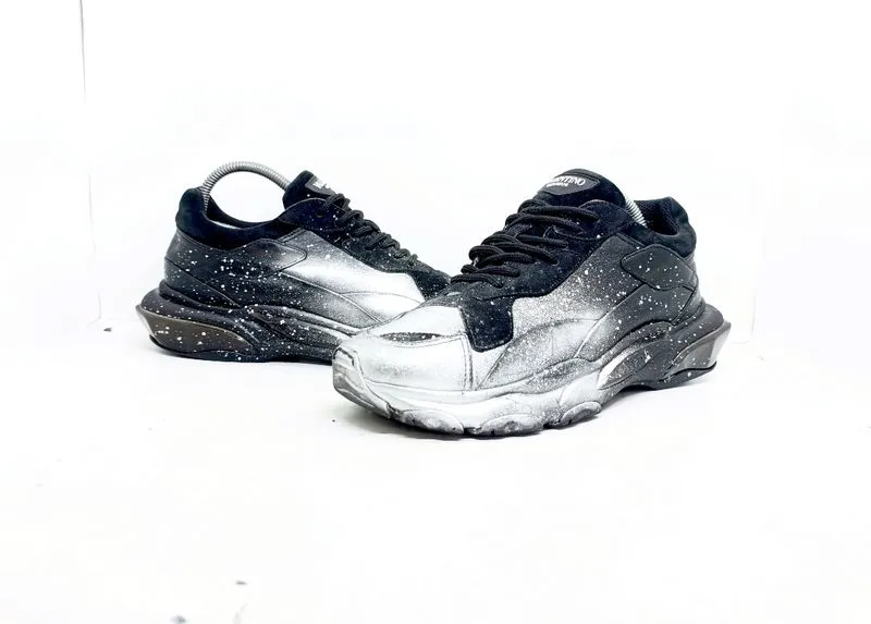 Valentino Garavani bounce paint splatter sneakers photo 1
