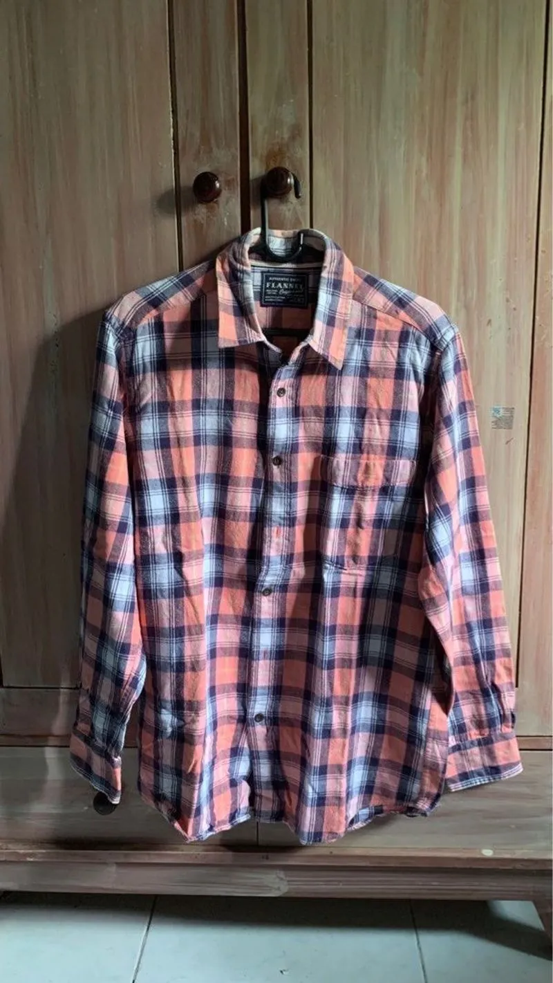 Kemeja Uniqlo Authentic Shirt Flannel Original Wash photo 1