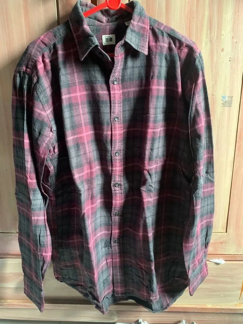 Kemeja Uniqlo Authentic Shirt Flannel Original Wash photo 1
