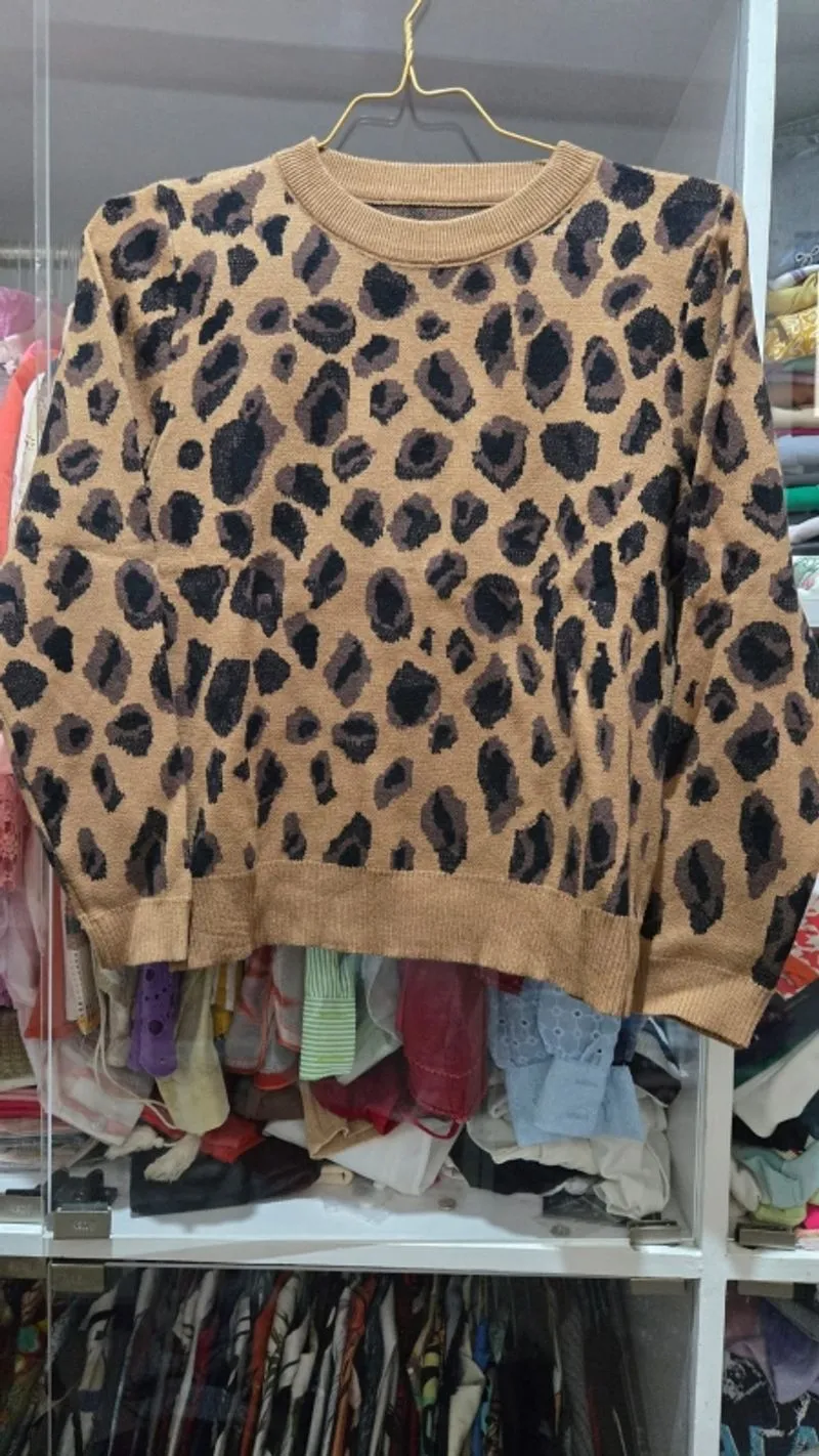 Leopard sweater photo 1