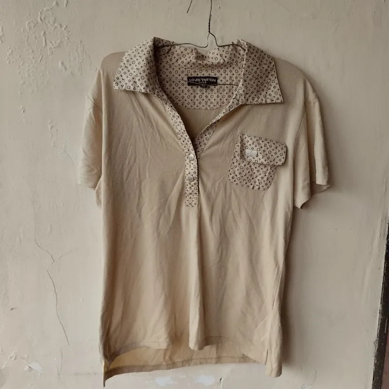 Polo shirt Louis Vuitton Monogram Silk Vintage Women  photo 1