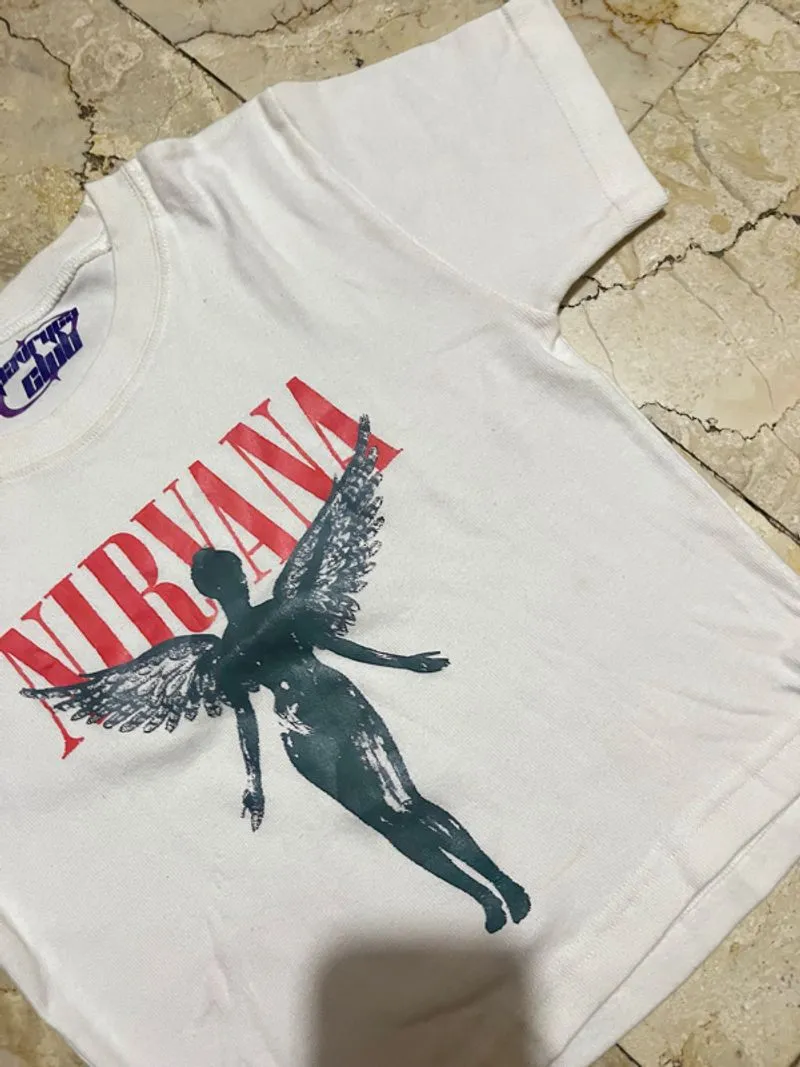 Top Shirt crop Nirvana Woman photo 1
