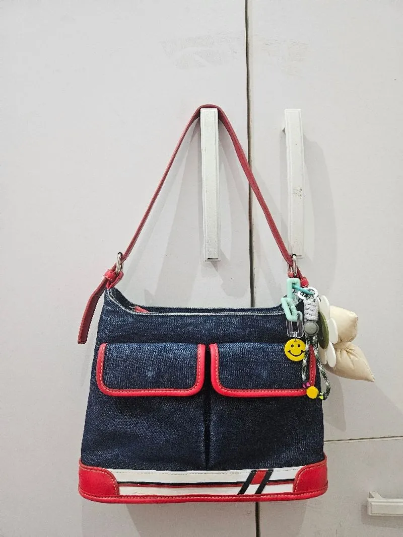 Tommy Hilfiger shoulder bag denim Y2K photo 1