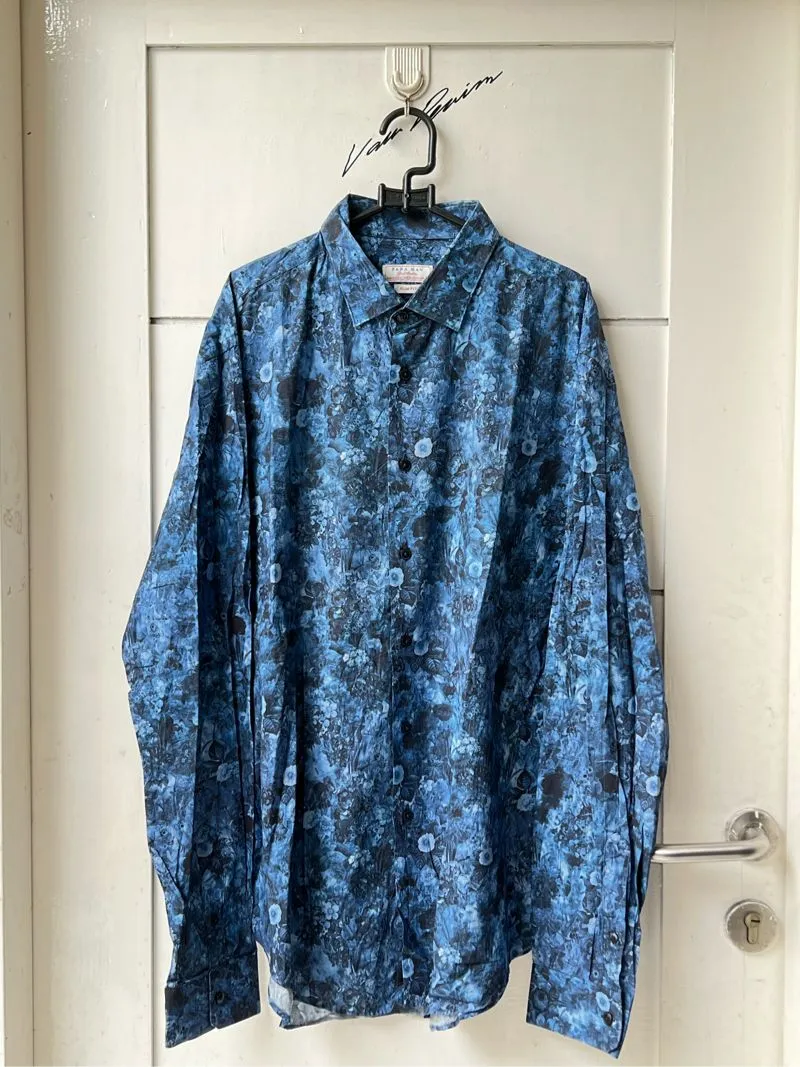 SALE!! Zara Man Flower Motive Shirt photo 1