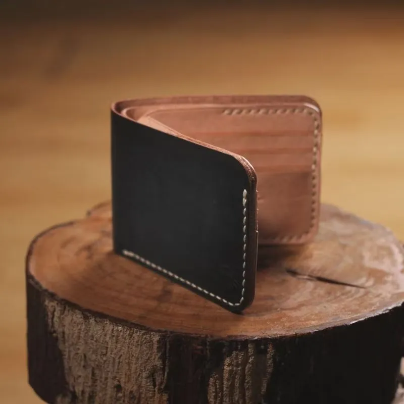 Dompet kulit pria kulit vegtan || short Bifold LEATHER vegta photo 1