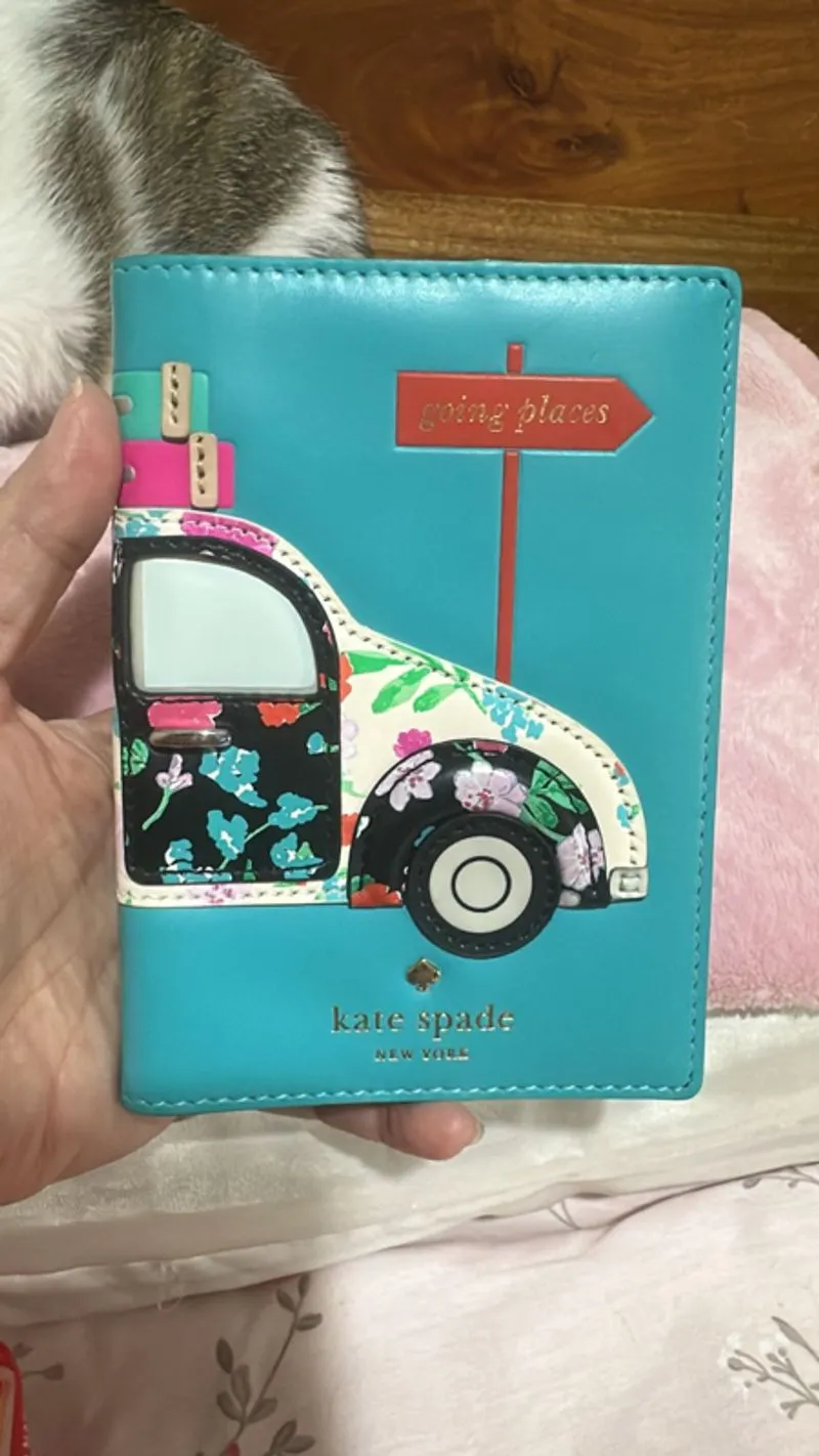 Kate Spade 2018 SCENIC ROUTE Vintage EURO Coupe Applique Lea photo 1