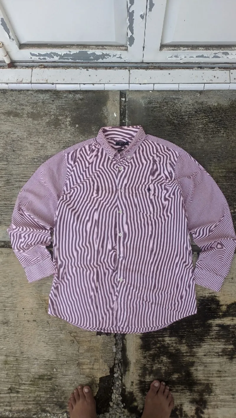 kemeja Stripe Olzen  photo 1