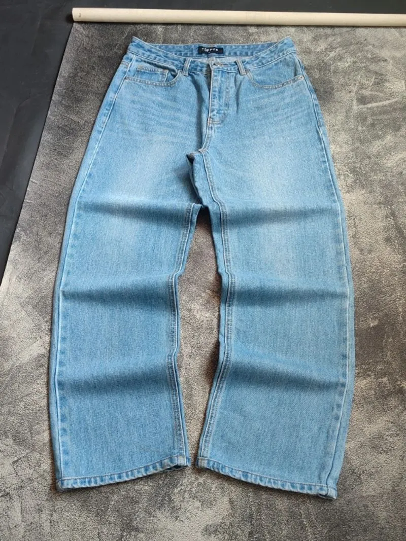 Toffee Jeans Blue Washed Baggy Fit Pant photo 1