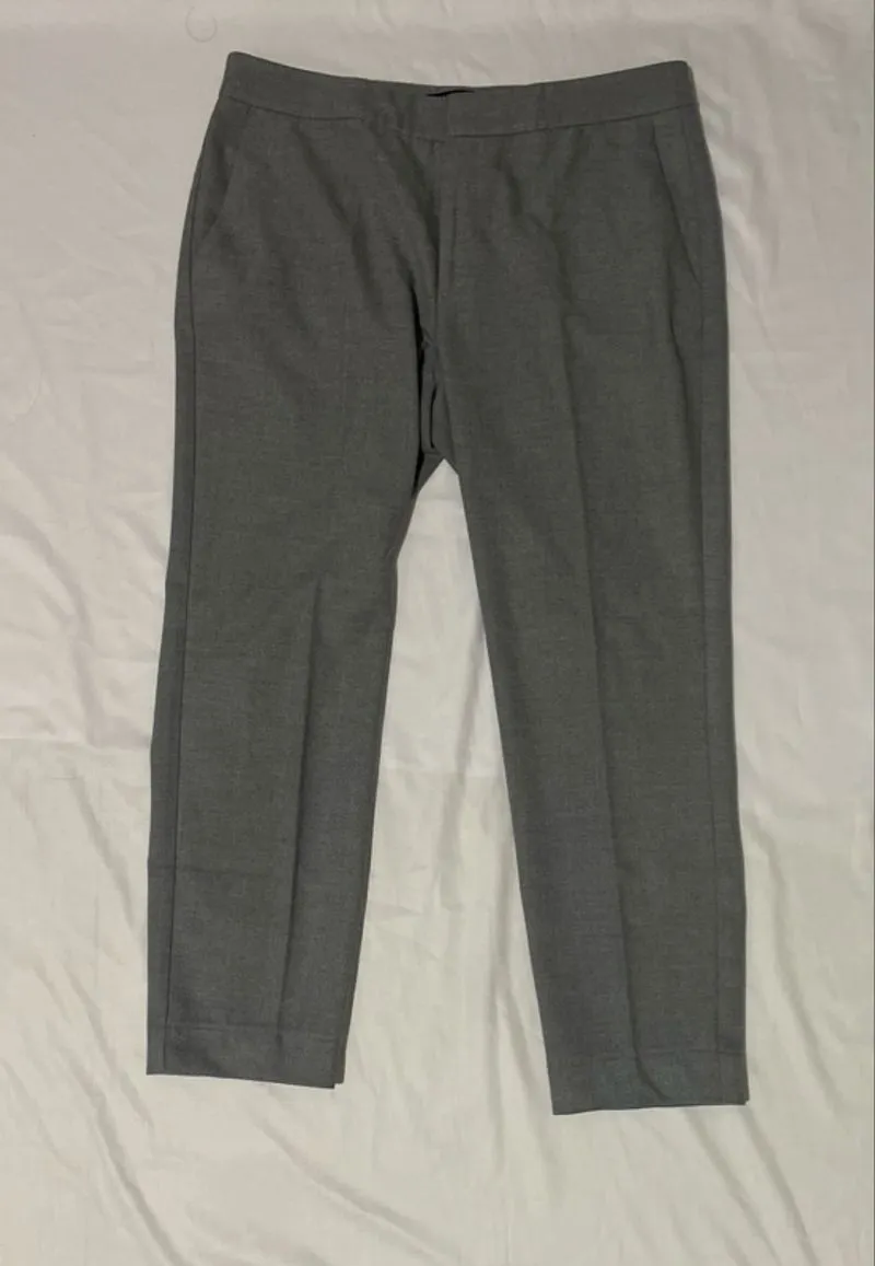 ZARA Basic Collection Grey Tailored Cigarette Trousers photo 1