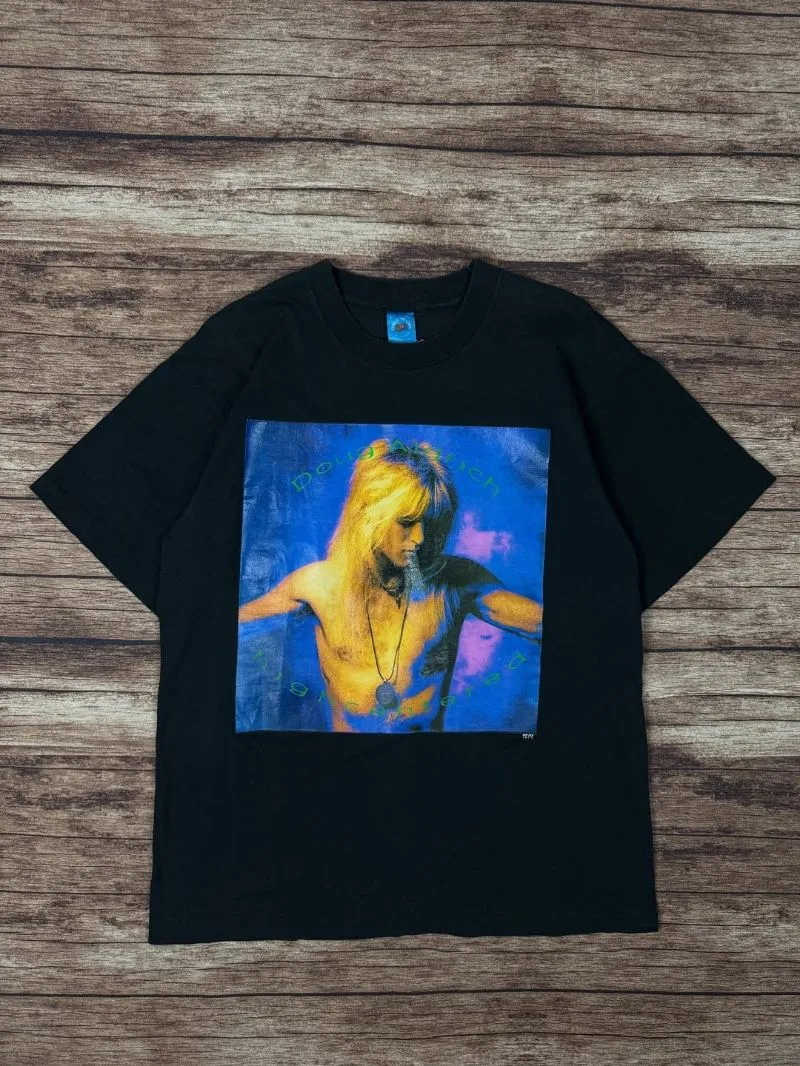 doug aldrich (whitesnake guitar) vintage band merch #JLTS302 photo 1