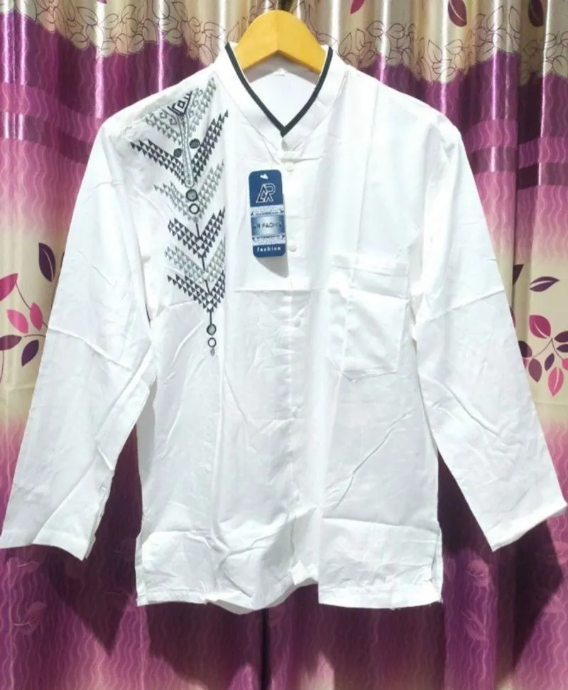 Kemeja Koko Putih Bordir New photo 1