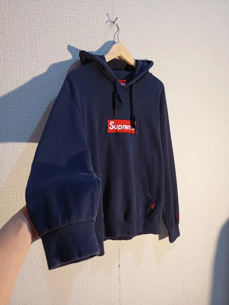 Supreme Minimalist Hoody Pria navy photo 1