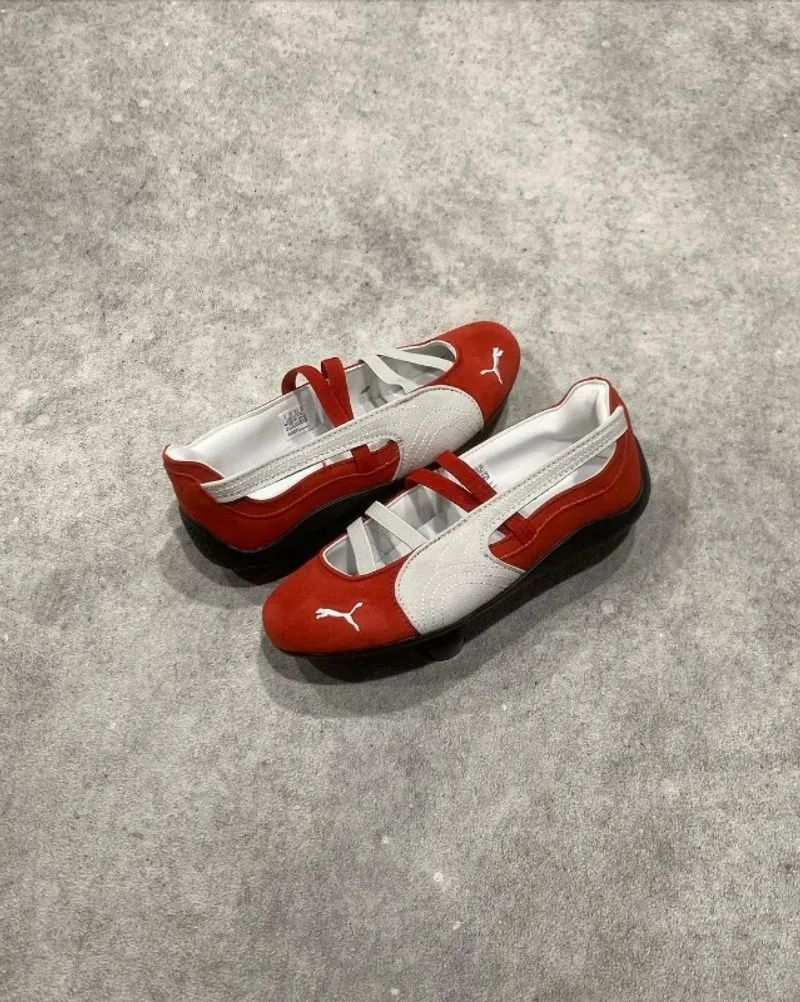 PUMA BALLET BALLERINA RED WHITE SCARLET  photo 1