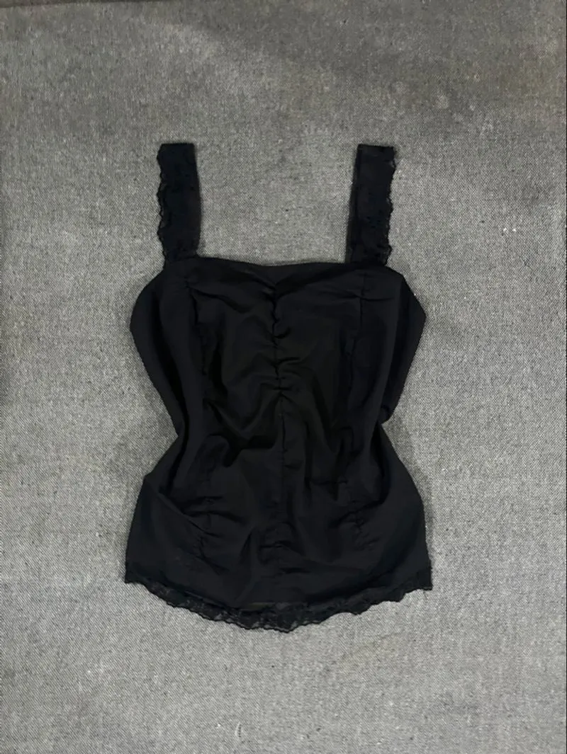 Bralettes Crop Top Black Ruffle photo 1