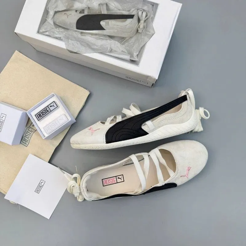 PUMA BALLET BALLERINA X ROSE WHITE MILK PINK LIST BLACK  photo 1