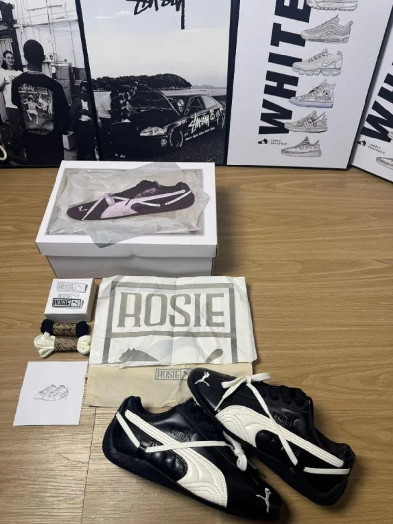 PUMA SPEEDCAT X ROSE BLACK WHITE (FULL ASECORIS) photo 1