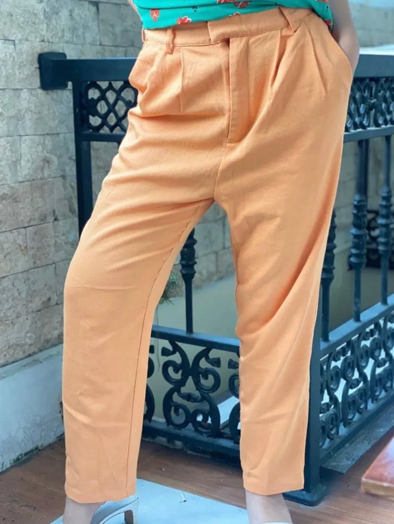 Pomelo Casual Casual trouser Wanita orange photo 1