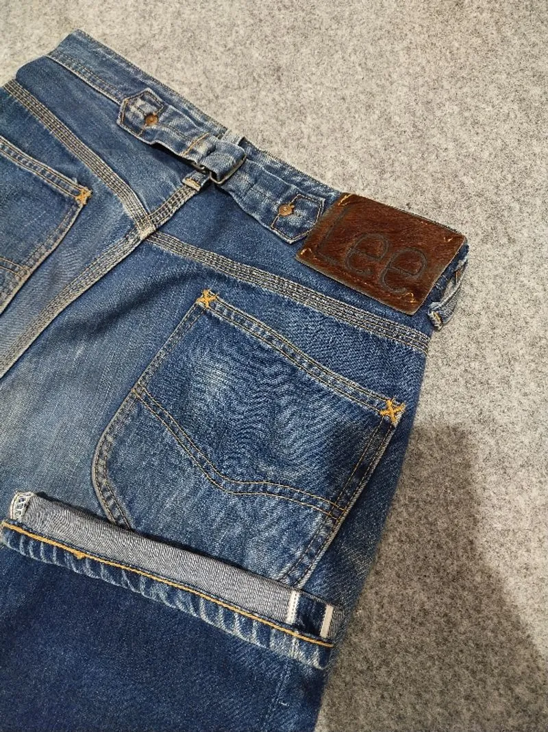 Vintage 90's Lee Selvedge Buckle Back Cinch Back Repro 1930 photo 1