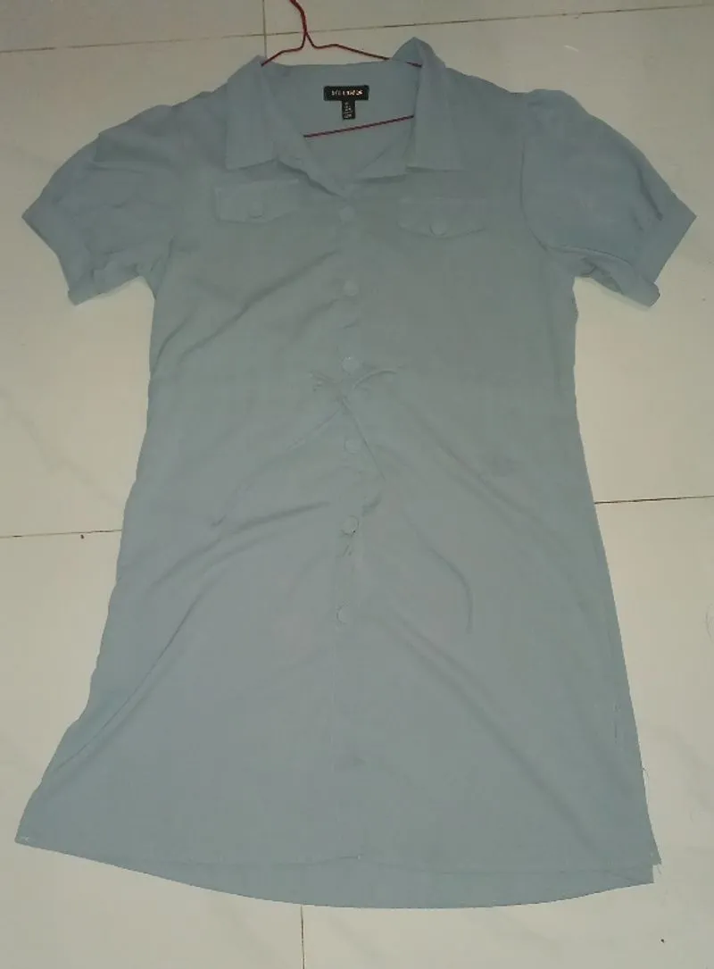Qed London Tie Waist Shirt Dress photo 1
