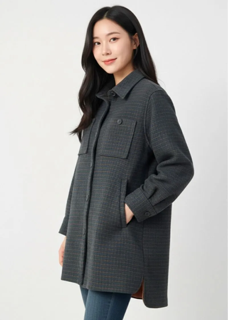 Tweed Coat Flannel Jacket Outer photo 1