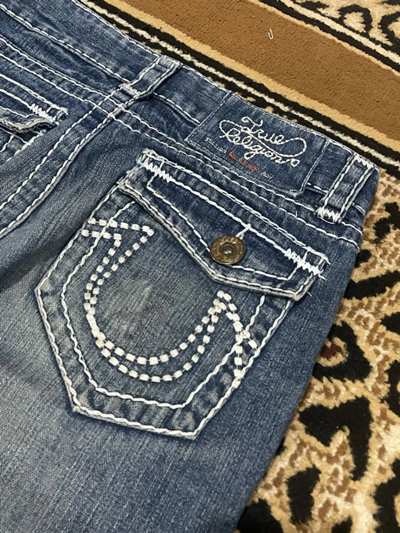 True Religion Straight Blue Denim photo 1