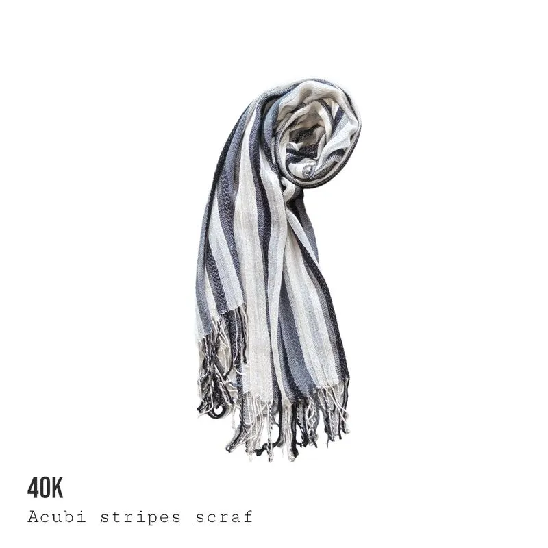 Goth Emo Scarf Wanita white black photo 1