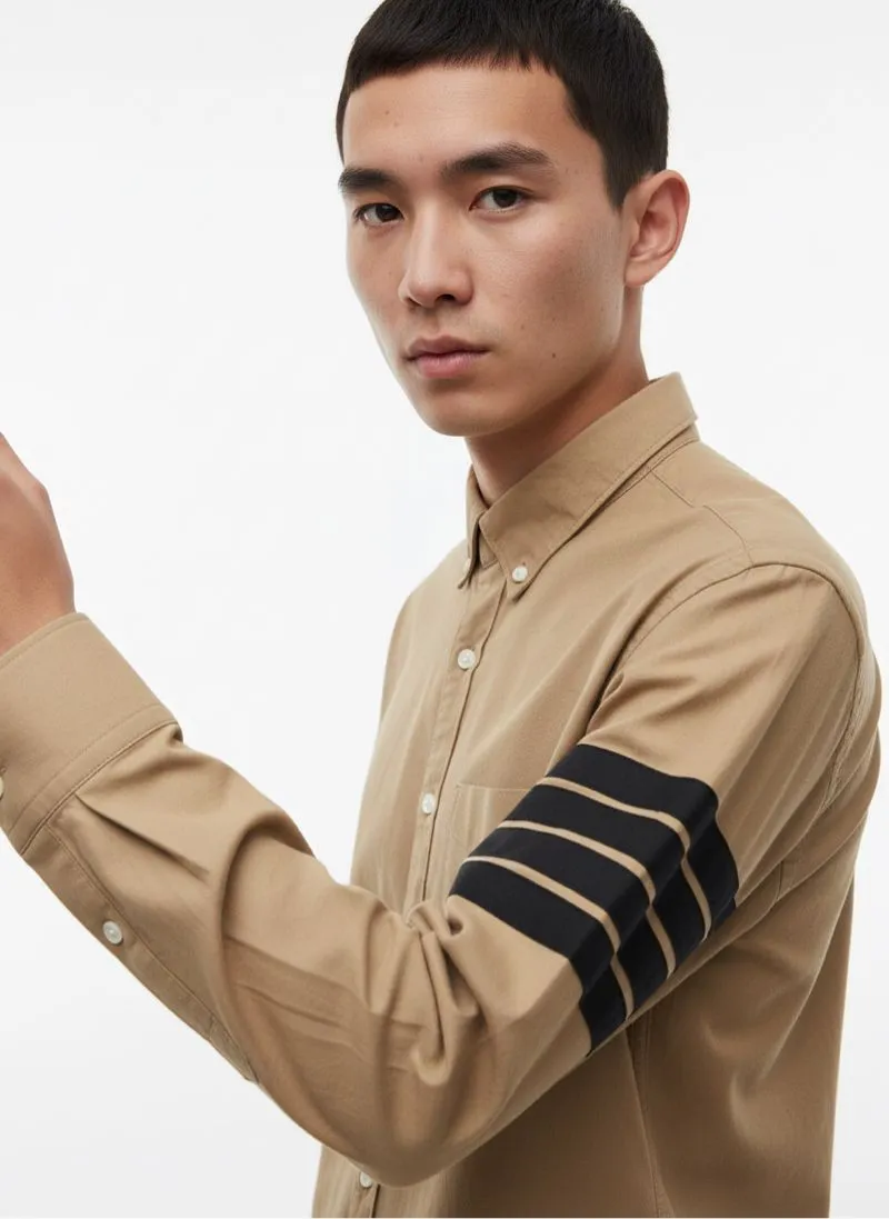 Kemeja Thom Browne Coklat 4 Bar photo 1