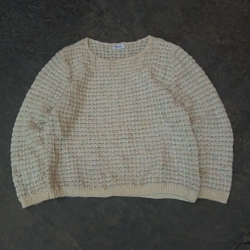 Vintage Cardigan Pria white khaki photo 1