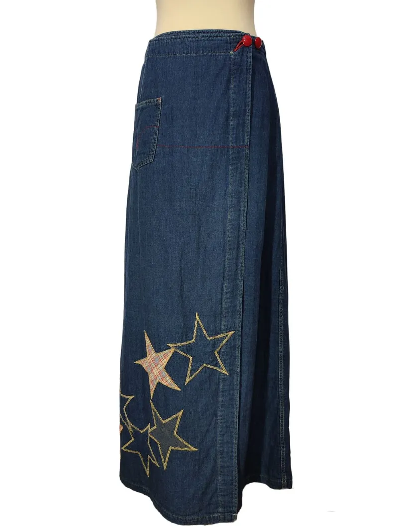 Hysteric Glamour Maxi skirt Wanita blue photo 1