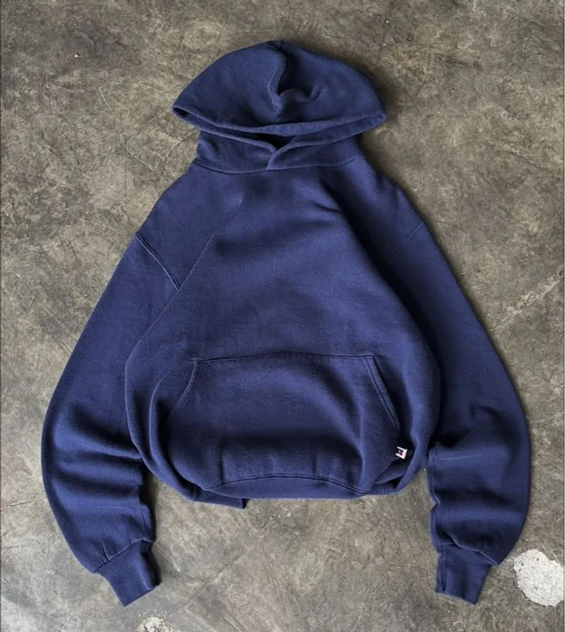 90’s - Russel athletic hoodie blank ( Navy) photo 1