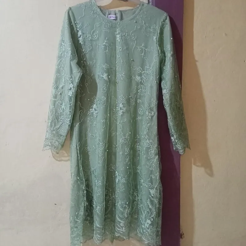 Pakaian Nasional Evening dress Wanita green photo 1