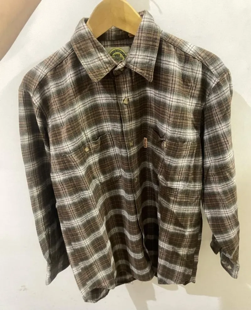 Kemeja Flannel Brown photo 1