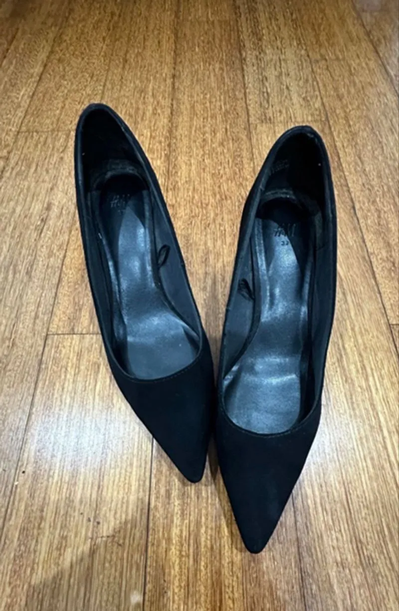 Black Suede Heels photo 1