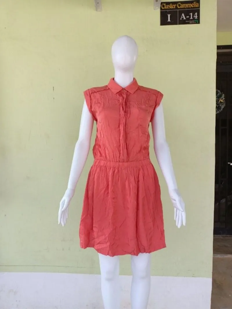 DRESS SATIN CANTIK WARNA LIKE NEW photo 1