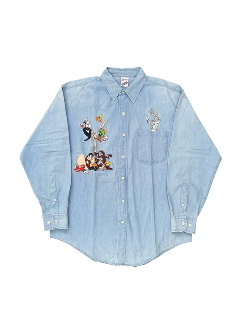 Vintage Warner Bros Studio Embroidery Shirt photo 1