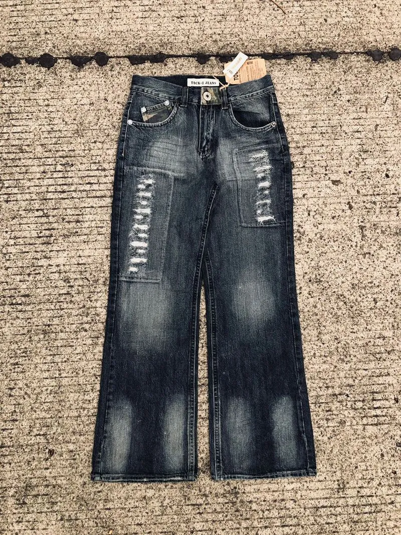 The Best Jeans Y2K Jeans Pria black gray photo 1