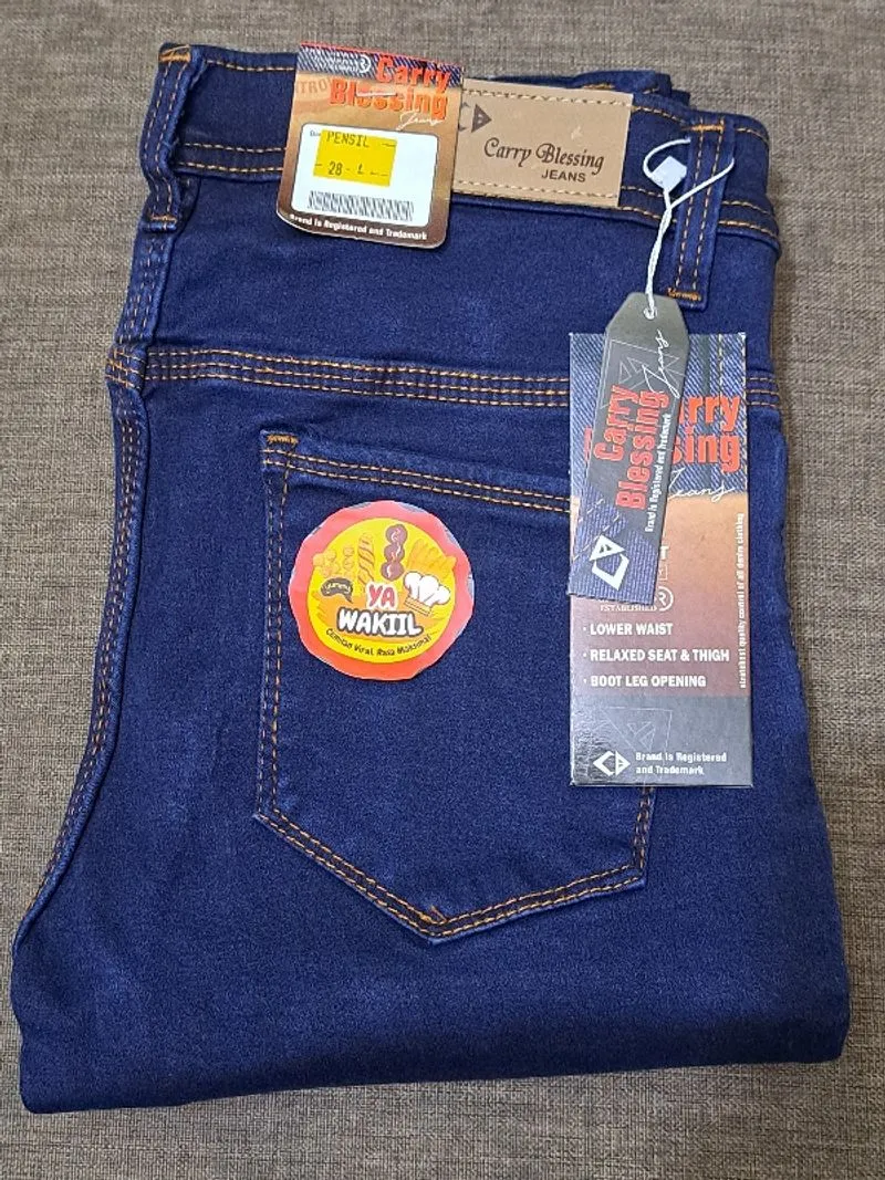 Celana Jeans Pensil Wanita Biru Tua Size 28 Harga Promo  57  photo 1