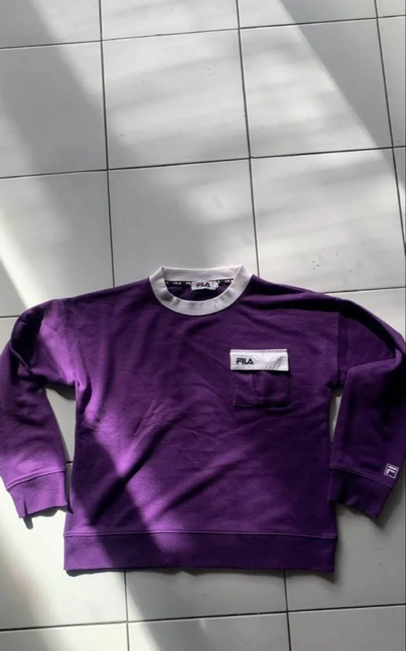 Crewneck FILA backprint with pocket photo 1