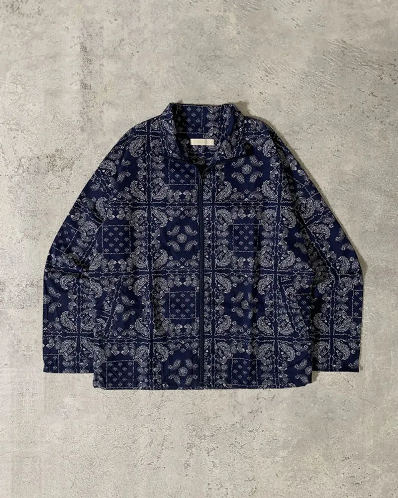 Unionring Bandana Paisley Work Jacket Blue photo 1