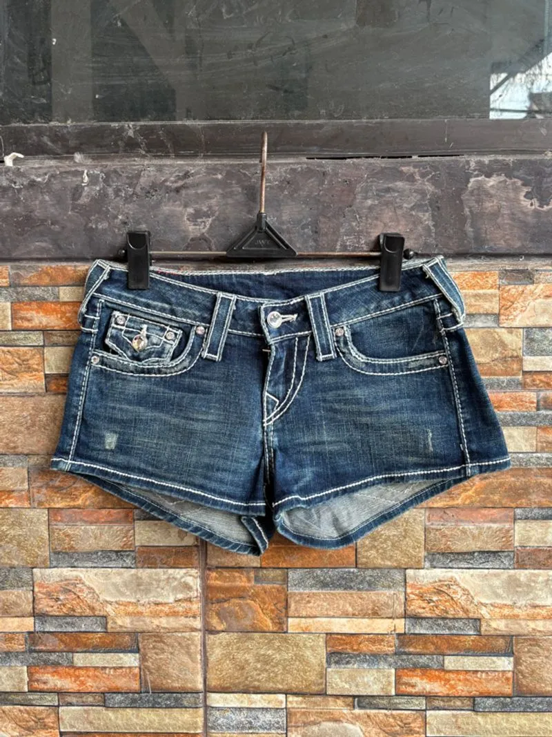 [Termurah] True Religion Disco Josie Big T Mini Denim Ori photo 1