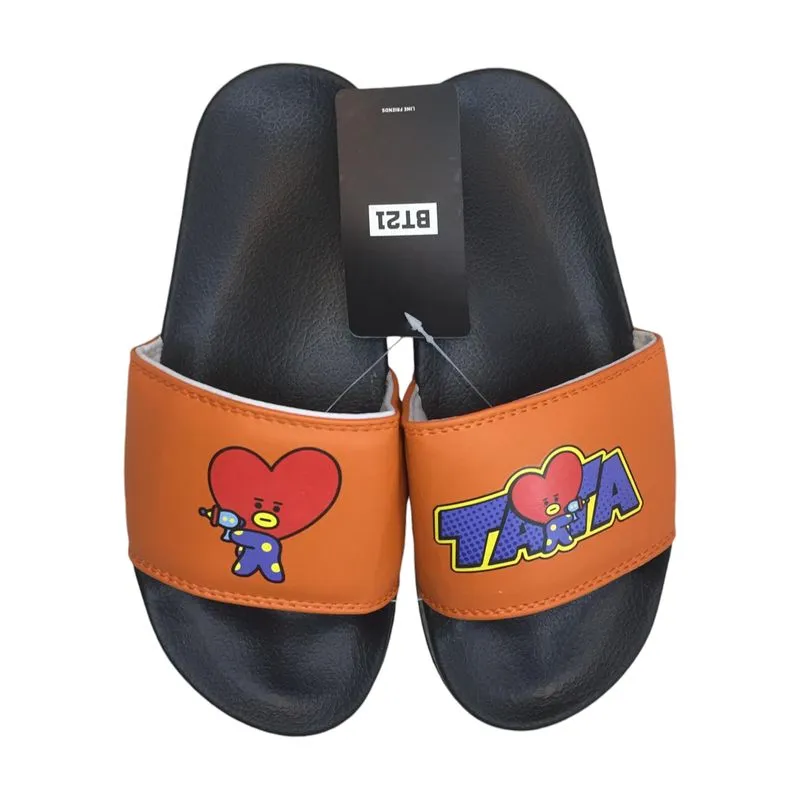 Streetwear Casual Sandals & slide Wanita black orange photo 1